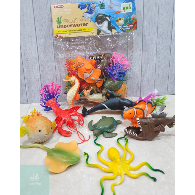 

Promo Mainan Figure Binatang Laut Karet Underwater World 9PCS Hewan XTY-029 Murah