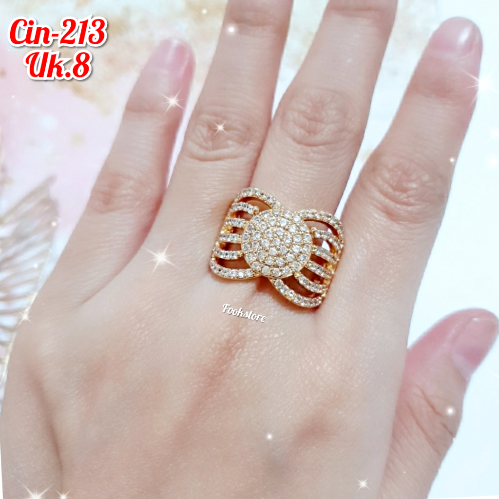 CINCIN DEWASA MOTIF FULL PERMATA ANTI ALERGI/CIN-213/CIN-214