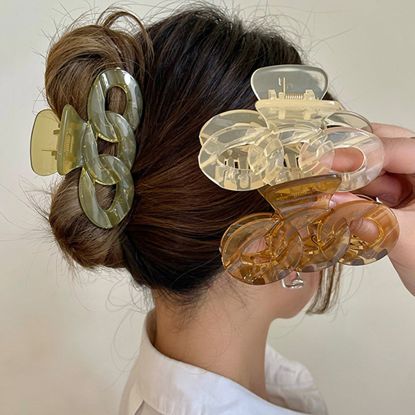 jepit rambut simpel akrilik acrylic hairclip 091jje