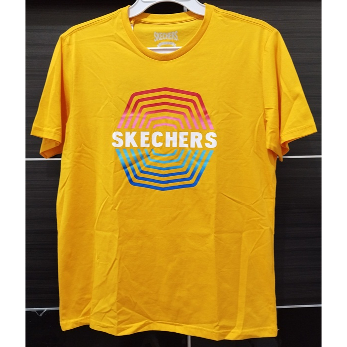 Kaos Tshirt Pria Skechers Original Yellow Size M