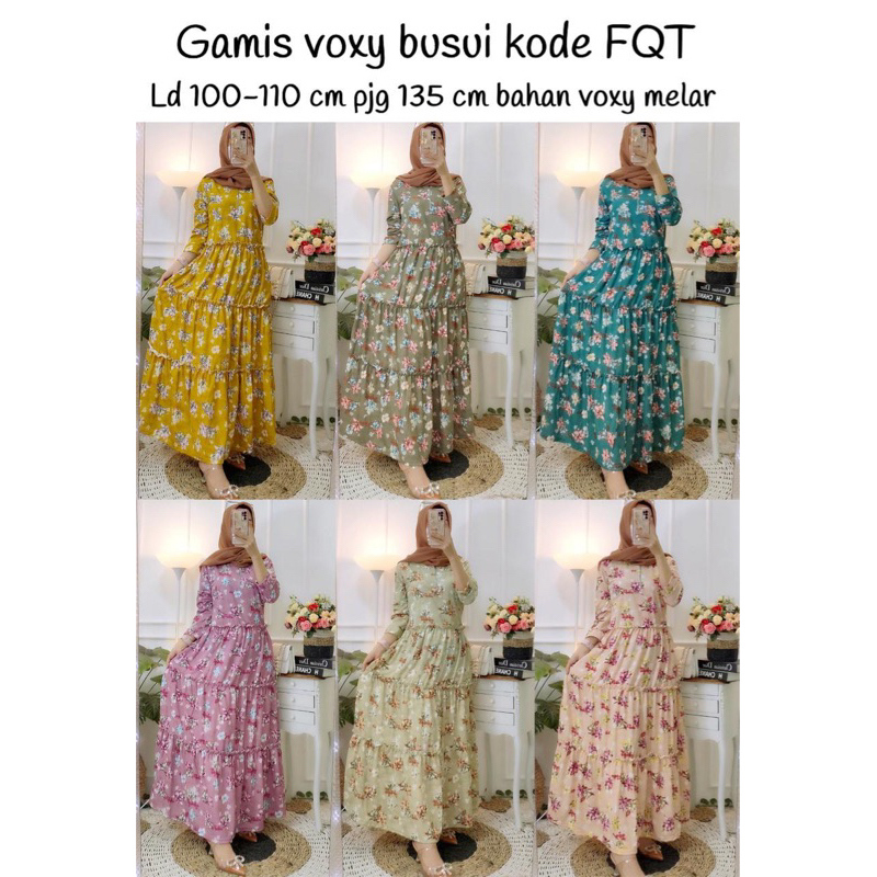 Gamis &amp; Setelan voxy premium HgE