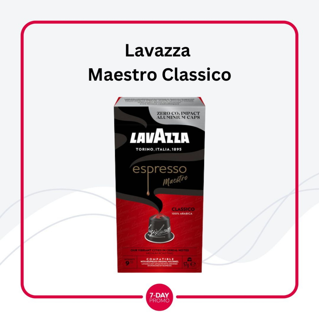 Nespresso Lavazza Espresso Coffee Capsules Maestro Classic