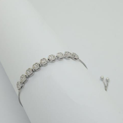 Gelang Serut WG Heksa Collection BC210344 Hala Gold 18K