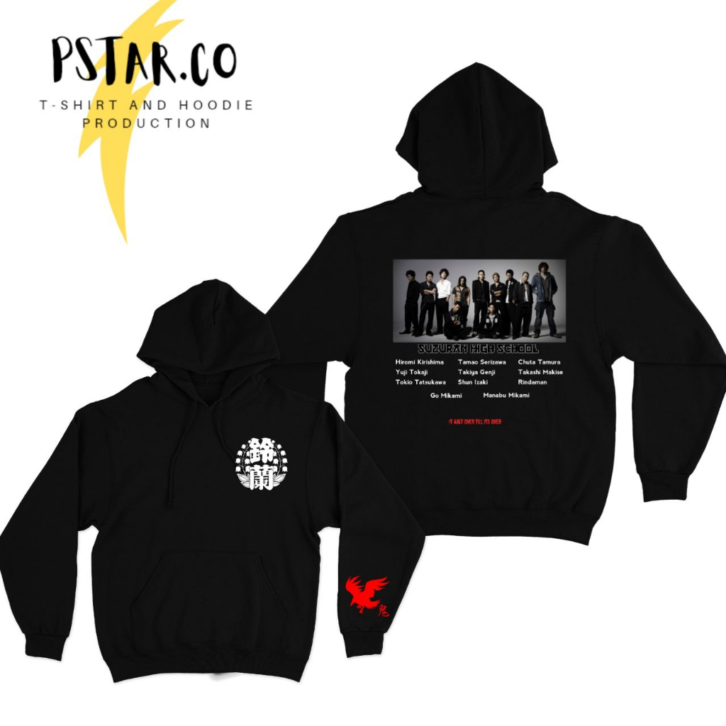 Jaket Hoodie Suzuran High School Crows Zero Genji Takiya