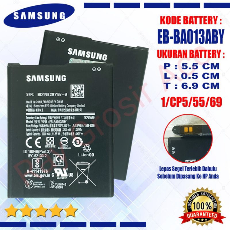 Baterai Original SAMSUNG Galaxy A01 Core A013F A013G EB-BA013ABY