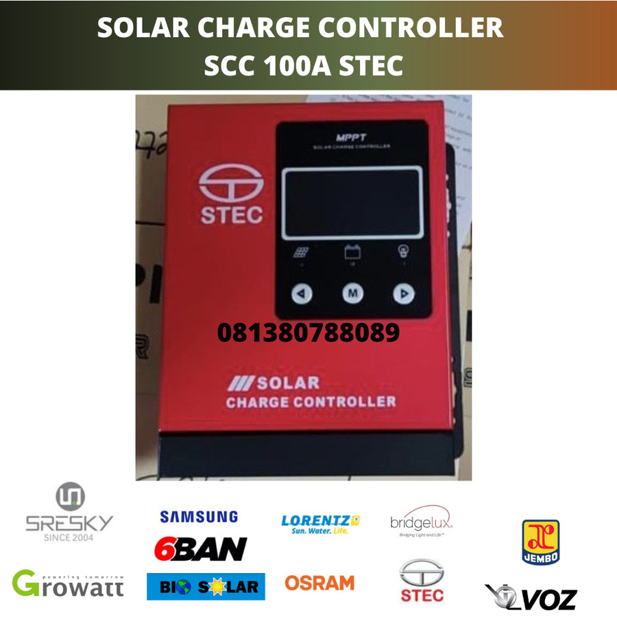 MPPT STEC 100A SOLAR CHARGE CONTROLLER SCC 100 A