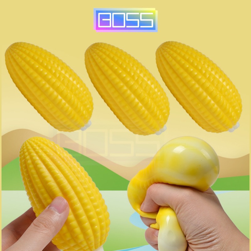 Mainan Squishy Viral Jagung Mainan Pencet Anti stress lucu