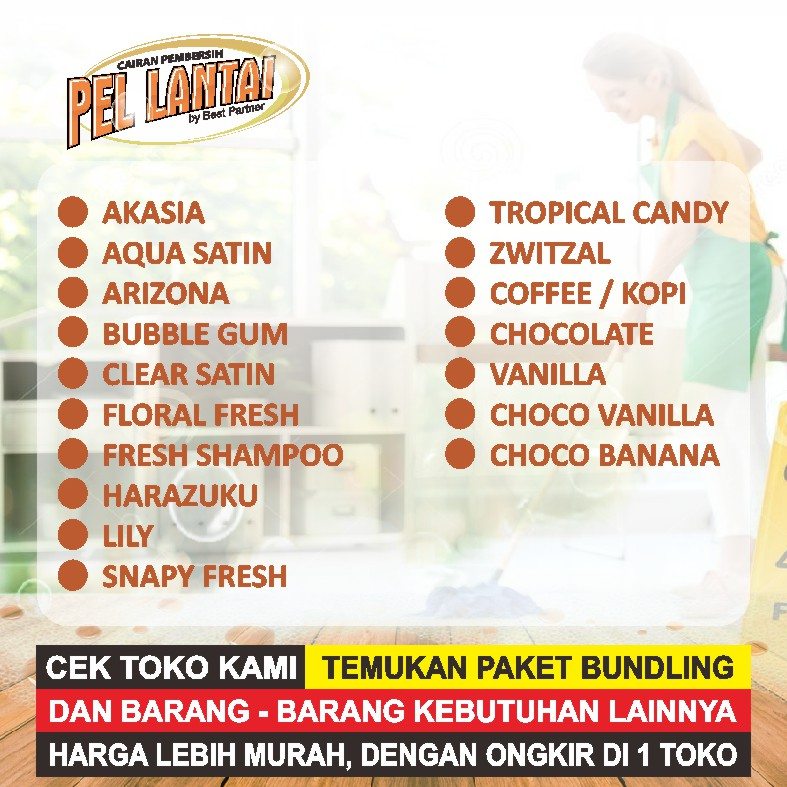 Pembersih Lantai Super Pel Wangi 5 Liter / Cairan Pembersih Lantai Aroma Wangi 5 Liter Jerigen