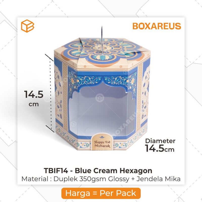 

BOXAREUS Box Hampers Idul Fitri ( 1pak=10dus). Box Cookies Nastar Semprong Kue Kering