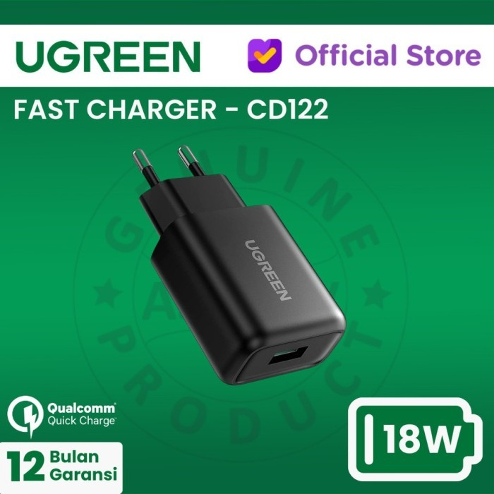 UGREEN Fast Charger USB-A 18W - CD122