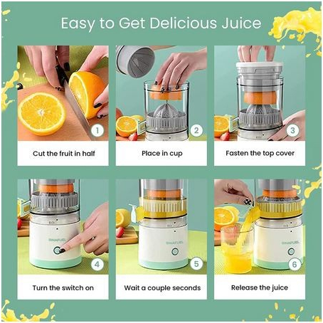 Slowww Blender Mini Juicer Portable Alat Peras Buah Otomatis Multifungsi