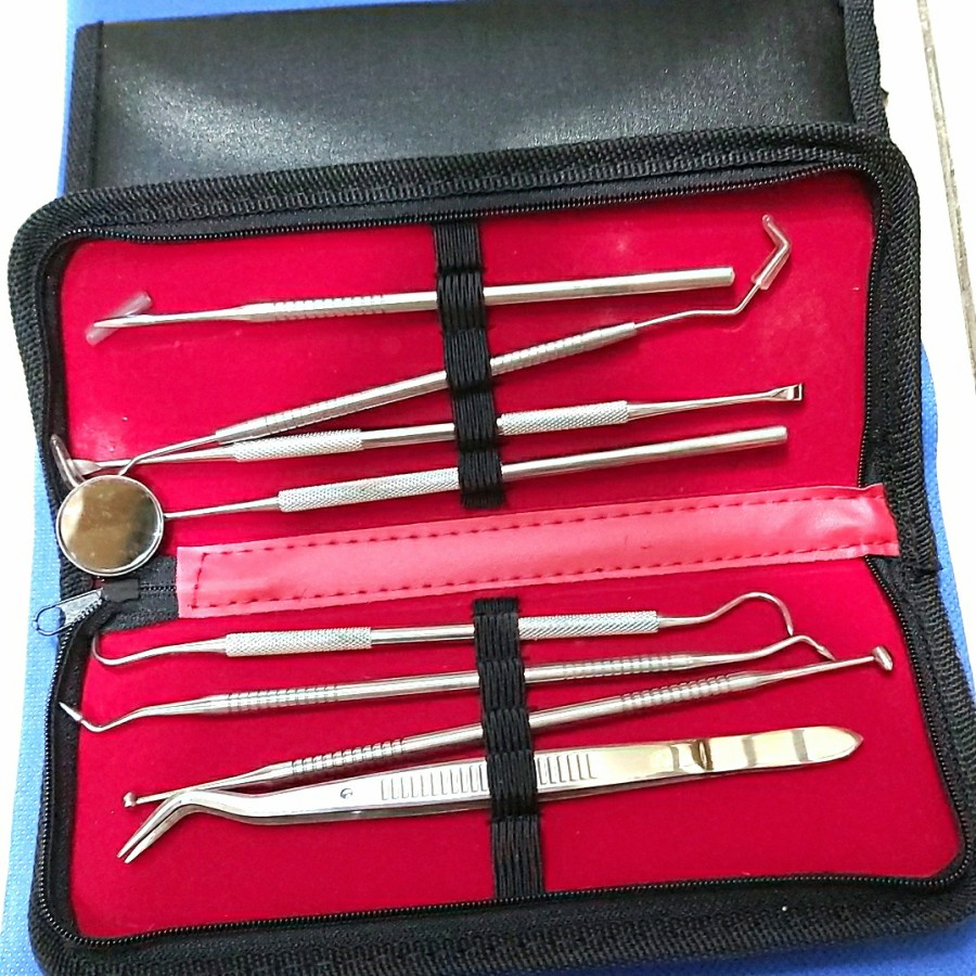 Alat dokter gigi Dental kit set 8pcs Dental instrument perawatan gigi