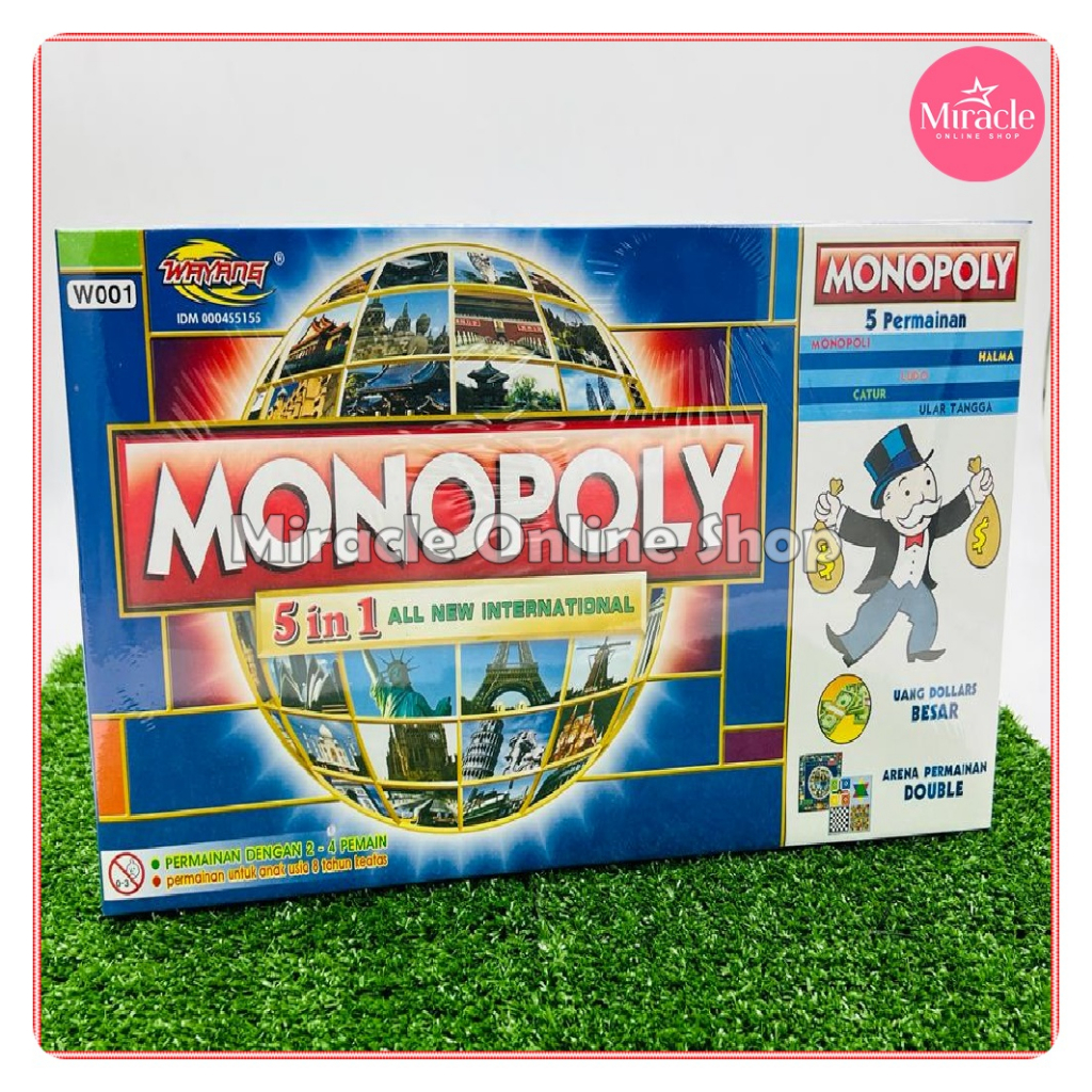 MONOPOLI INTERNATIONAL / MAINAN MONOPOLI / MONOPOLI / ULAR TANGGA / HALMA / LUDO