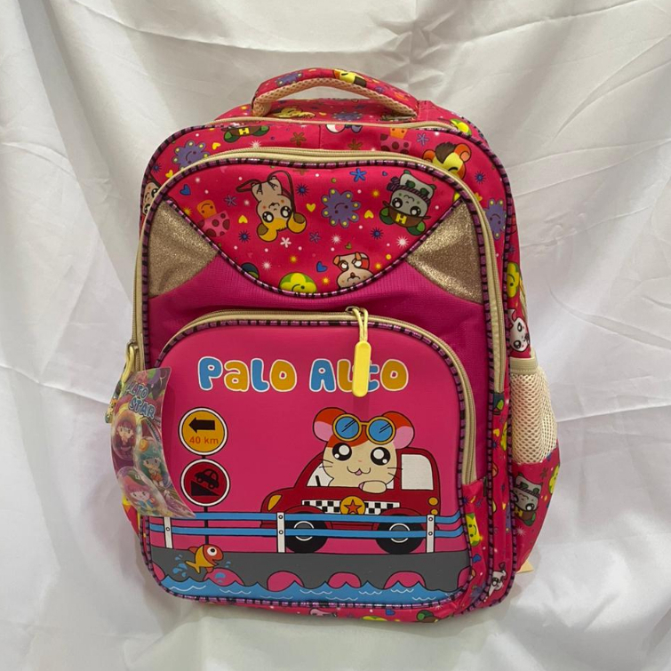 Tas Ransel Anak Sekolah SD Palo Alto Motif Hamtaro - 41877P | Tas Anak Laki Laki Tas Anak Perempuan 