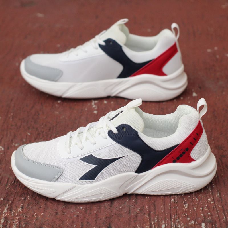 sepatu diadora ergo men running shoes white original