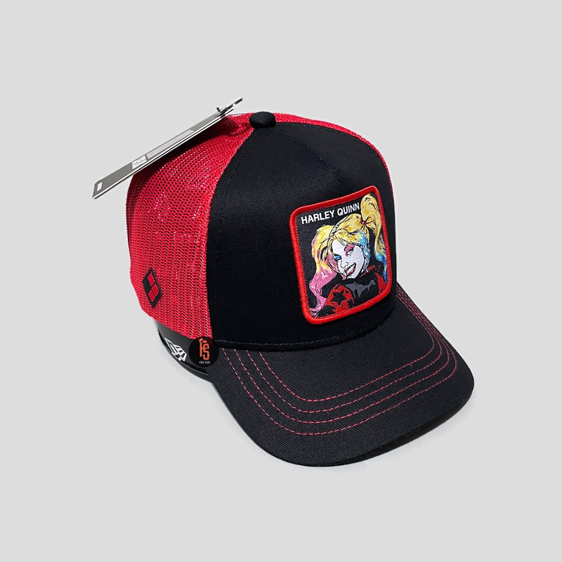 TOPI ORIGINAL CAPSLAB TRUCKER HARLEY QUINN BLACK RED