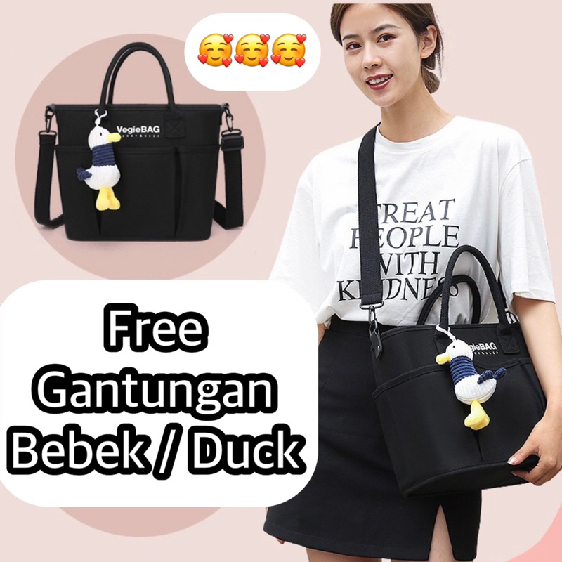 TAS BAYI 6014 - HANDBAG BAYI “VegieBAG + FREE GANTUNGAN BEBEK “ TAS PERLENGKAPAN BAYI MULTIFUNGSI TAS DIAPER TAS POPOK TAS TRAVEL BAYI - G