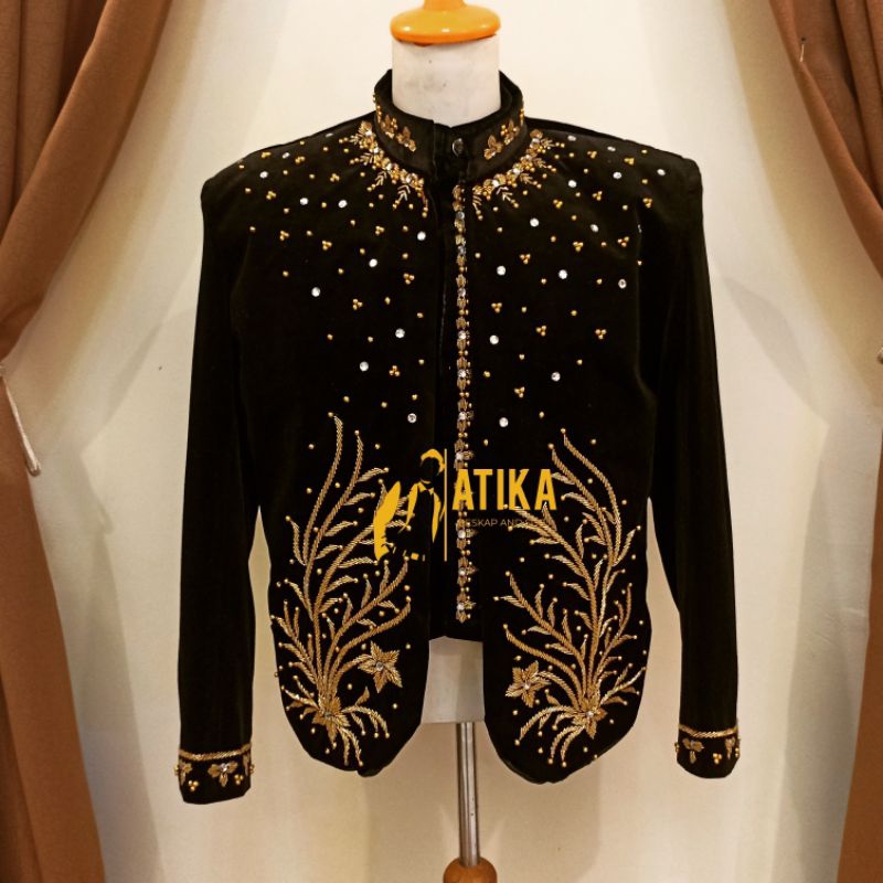 beskap jawa bludru alusan / beskap solo bludru alusan