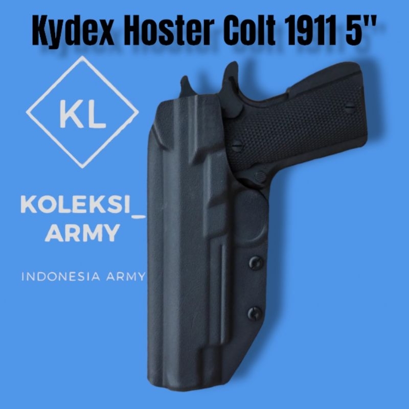 Kydex Holster Colt 1911 IWB Hoster Colt 5" 1911 Selip Pinggang
