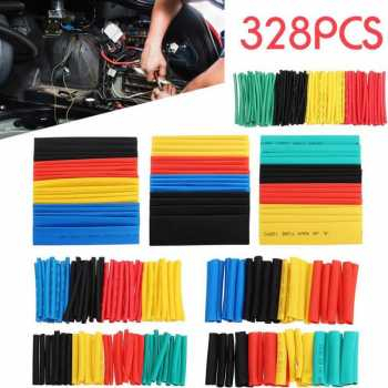 580Pcs Heat Shrink Selongsong Bakar Isolasi Kabel Heat Shrink Tube Isolasi Kabel Bakar Konektor Penyambung Kabel / Heat Shrink Tube Isolasi Bakar / Isolasi Bakar / Selongsong Bakar