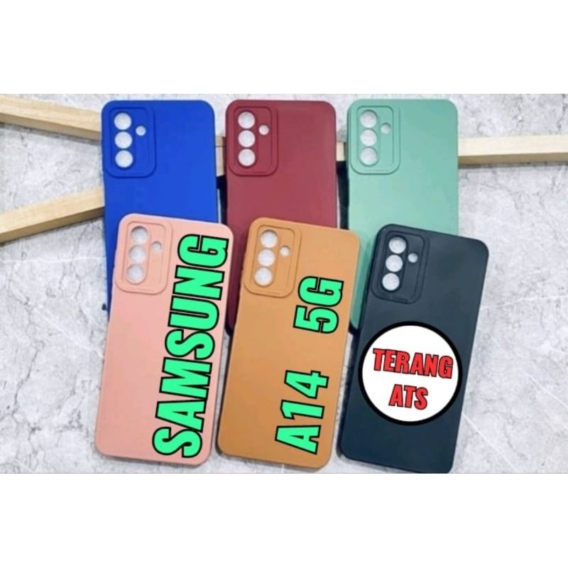 Macaraon Samsung A14 5G / Casing Dan Skin Handphone Silikon Samsung A14 5G