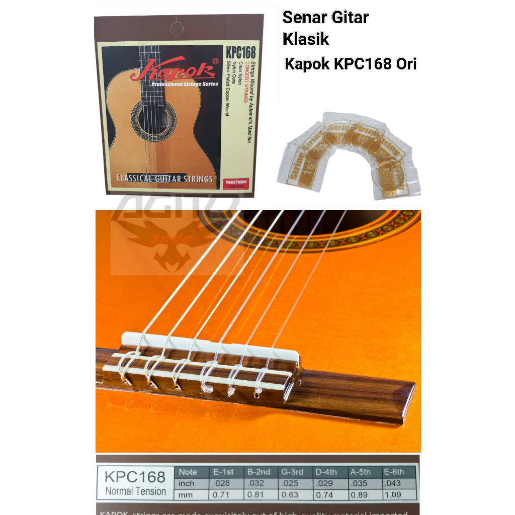 Senar Gitar Klasik Kapok KPC 168 ORI