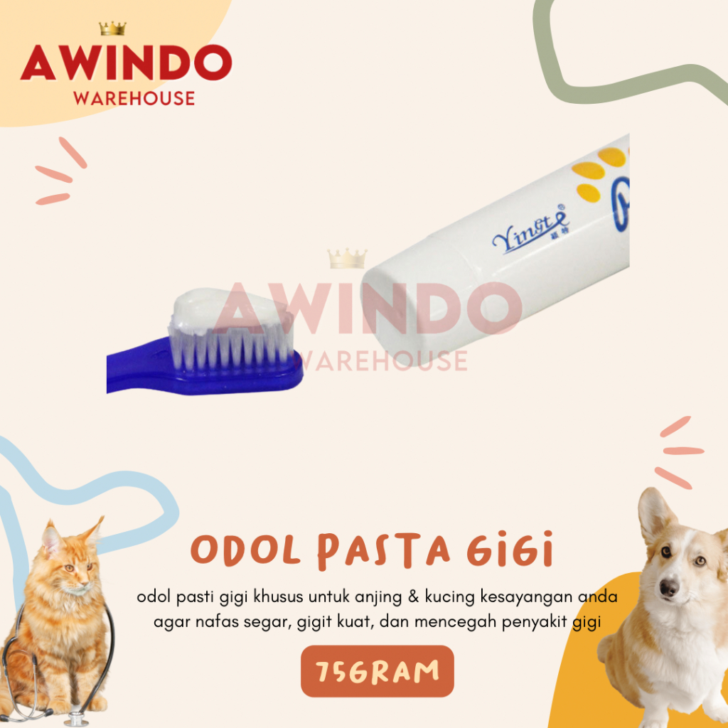 PEPSO ODOL - Odol Pasta Gigi Anjing Kucing Pembersih Mulut Karang Gigi Nafas Segar