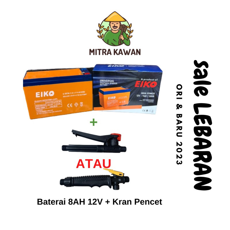 Baterai 12V 9Ah 12Ah Baterai Aki sprayer elektrik Aki Motor Listrik