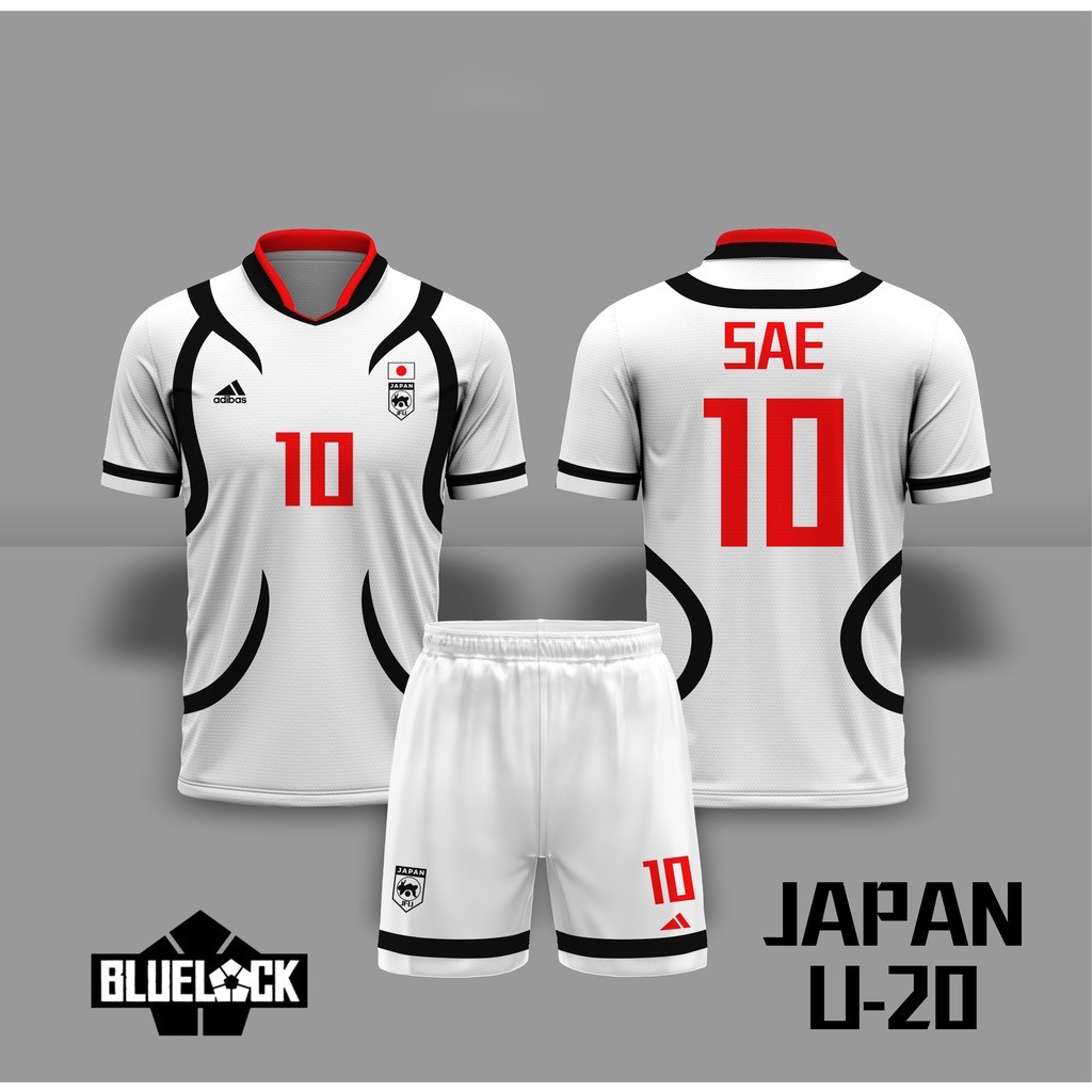 Jersey Futsal & Football Anime Blue Lock Timnas Japan U 20