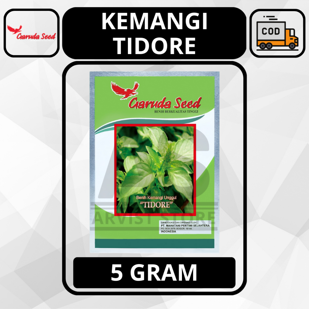 Benih / Bibit Kemangi TIDORE Kemasan Pabrik 5 Gram Biji Garuda Seed