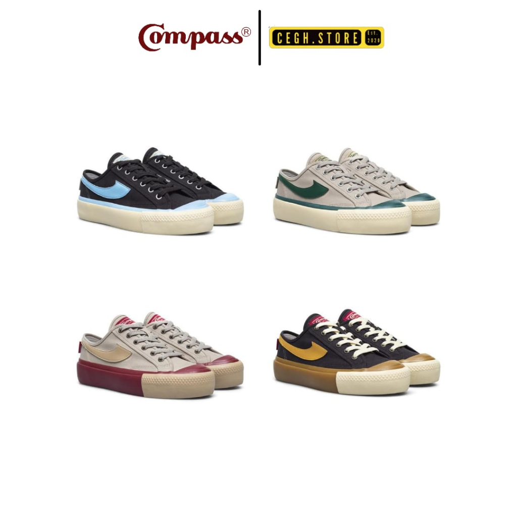 Compass Gazelle Low Choco Ice / Wafer Green / Wafer Maroon / Caramel [ORIGINAL]