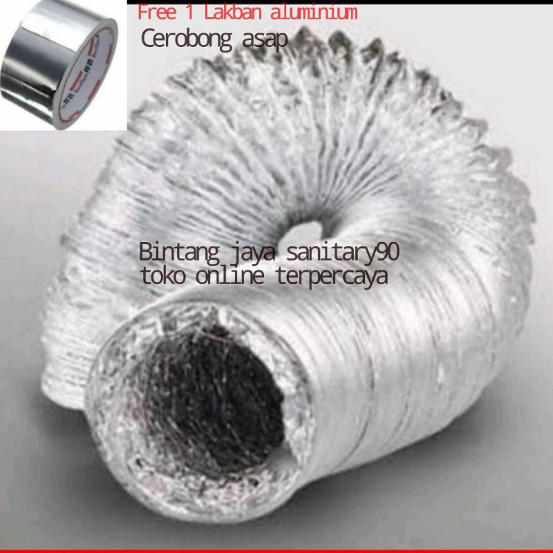 Cerobong asap 10 Inchi/Flexible cerobong asap exhaust 10 meter