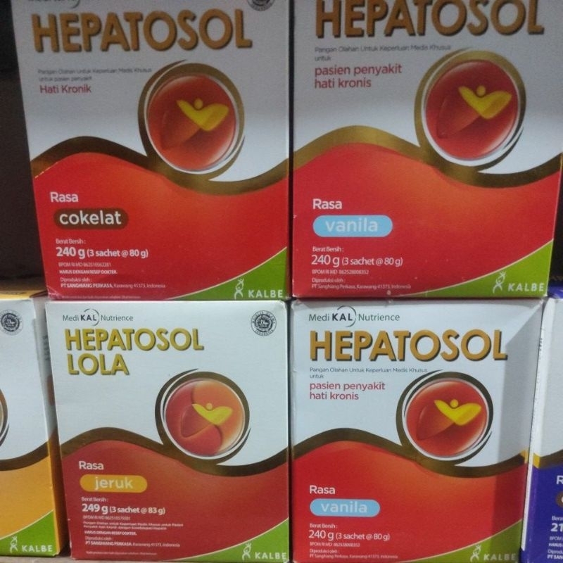 

Hepatosol rasa jeruk cokelat vanila 240g