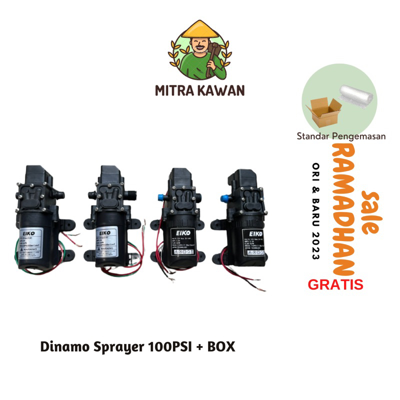 Dinamo Sprayer 100Psi Tangki Elektrik Pompa Air Sprayer Penguat Mist Sprayer Elektrik EIKO