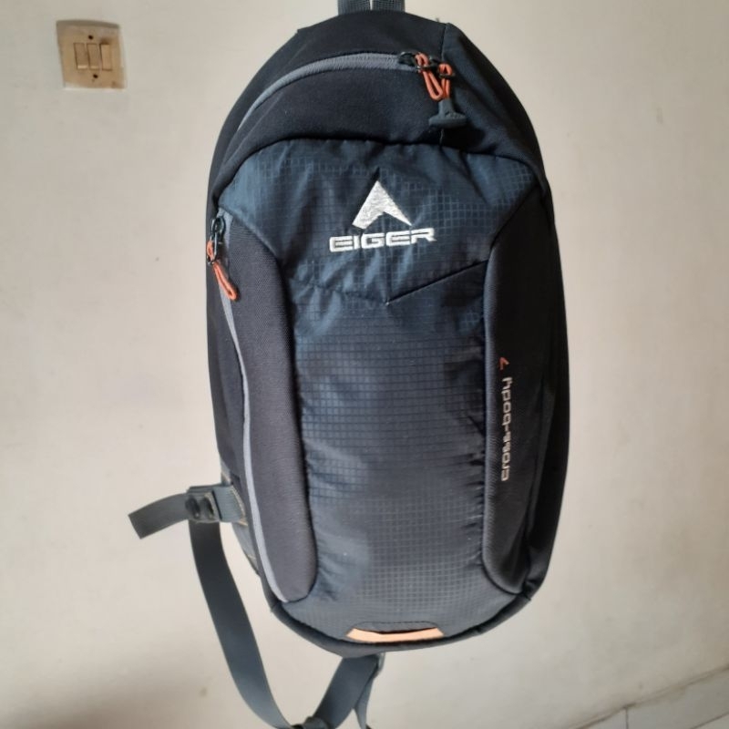 Tas Selempang Eiger Cross Body 7 art 3405 Black Original ( Second )