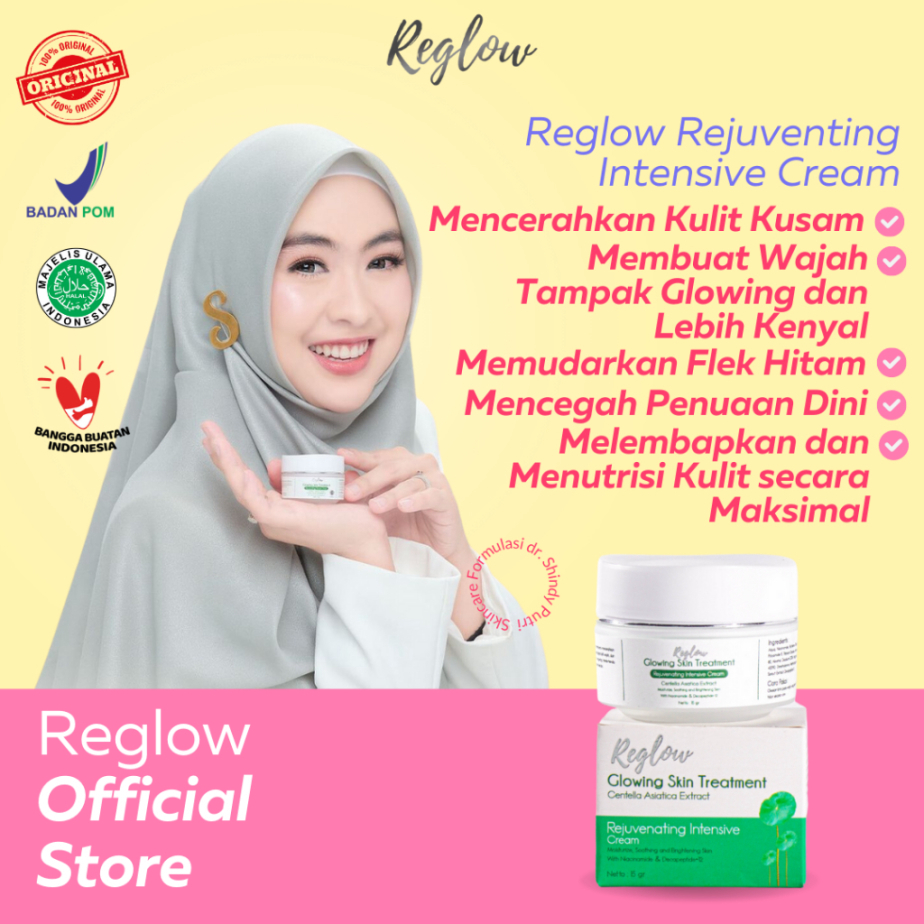 Cream Reglow Doctor Shindy Untuk Flek Hitam Membandel Krim Pelembab Siang Malam Pencerah Wajah Kusam