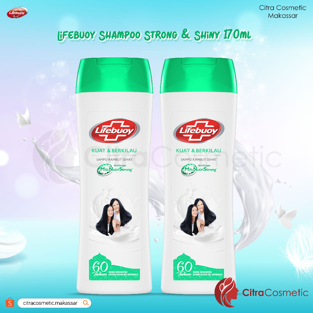 Lifebuoy Shampoo Strong &amp; Shiny 170 Ml