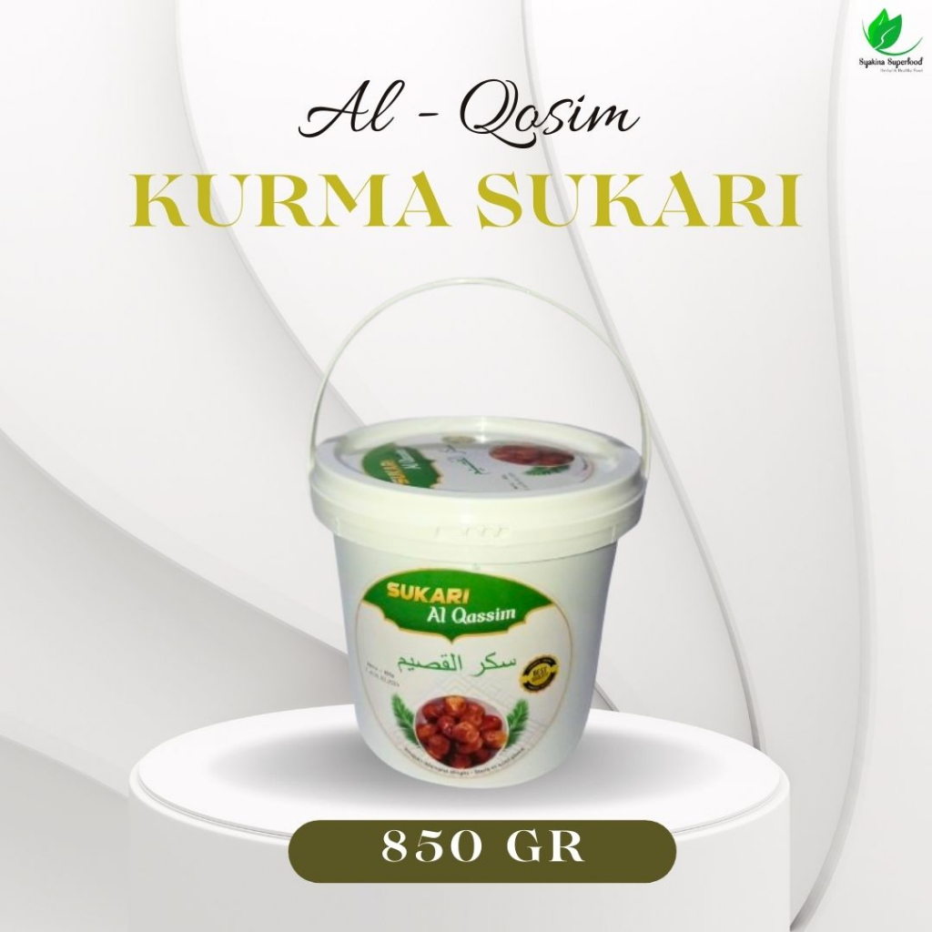 

Kurma Sukari Timba Ember Al Qassim 850gr Premium