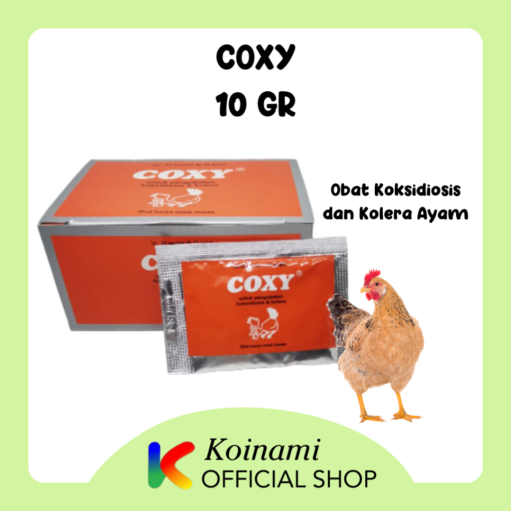 COXY 10 gram AYAM OBAT KOKSIDIOSIS DAN KOLERA / OBAT AYAM / MEDION