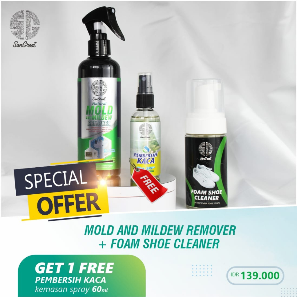 [PROMO BUNDLING] SanGreat Anti Jamur dan Shoe Foam Cleaner
