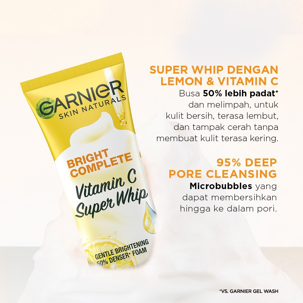 Garnier Bright Complete Vitamin C Super Whip Foam 100 ml