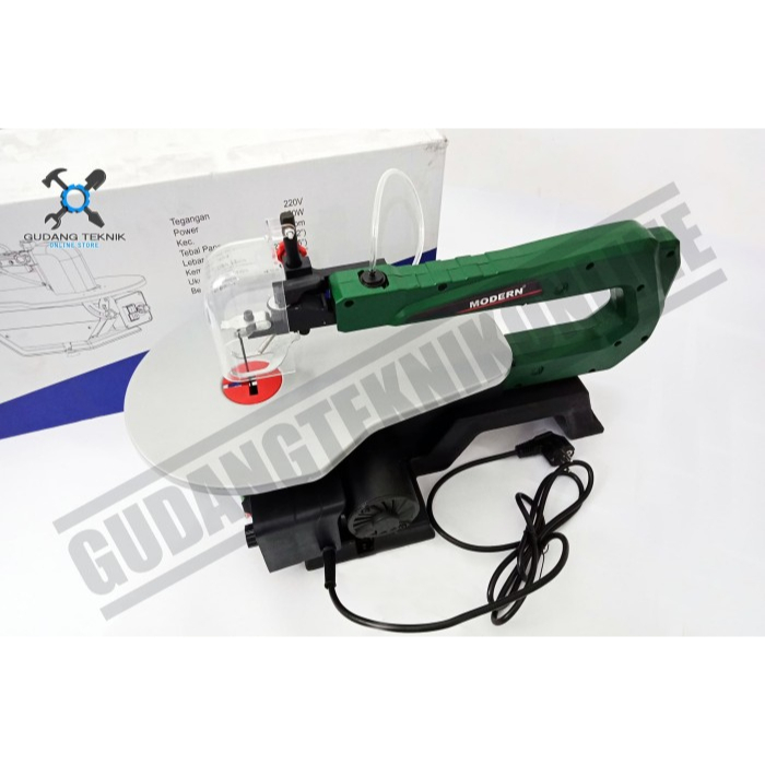 Mesin Gergaji Pigura Akrilik M400A MODERN / Electric Scroll Saw Gergaji Potong Kerajinan Tangan Ukir Kayu Pigura M 400A MODERN