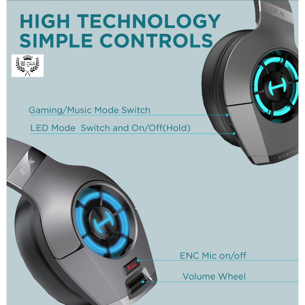 Headphone Hecate GX Gaming Headset Headphone HiFi HD Audio Dual Mic ENC Hecate by Edifier