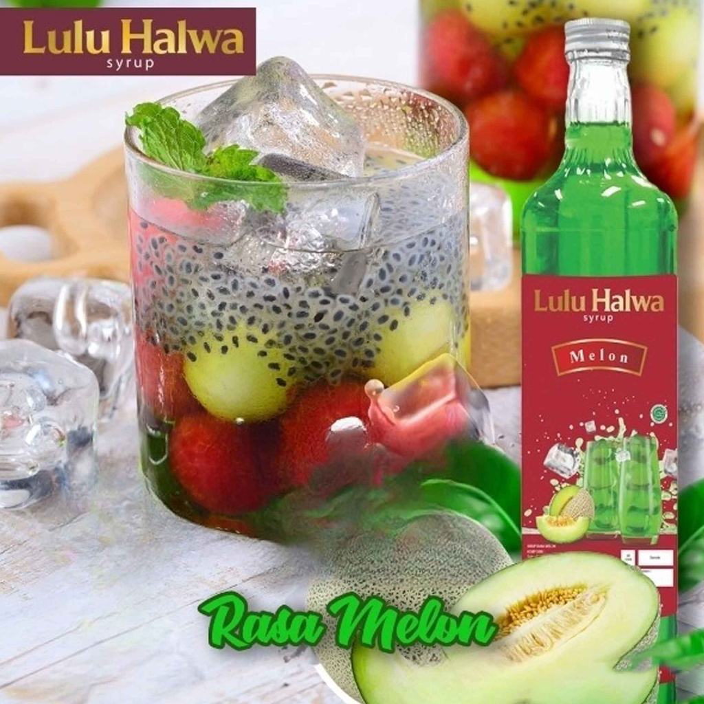 Lulu Halwa/ Minuman Sirup/ Sirup Rasa Melon/ 650ml