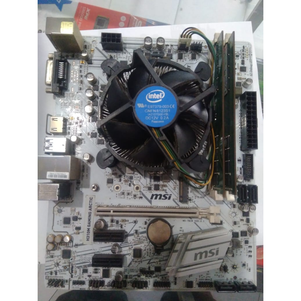 Komputer PC Rakitan Gaming i3 8100 + rx 550 4gb + 8GB RAM + 120GB SSD