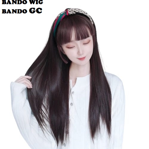 Wig Bando Cantik Simple Wanita Korean Version Model Panjang dan Sebahu (VH)