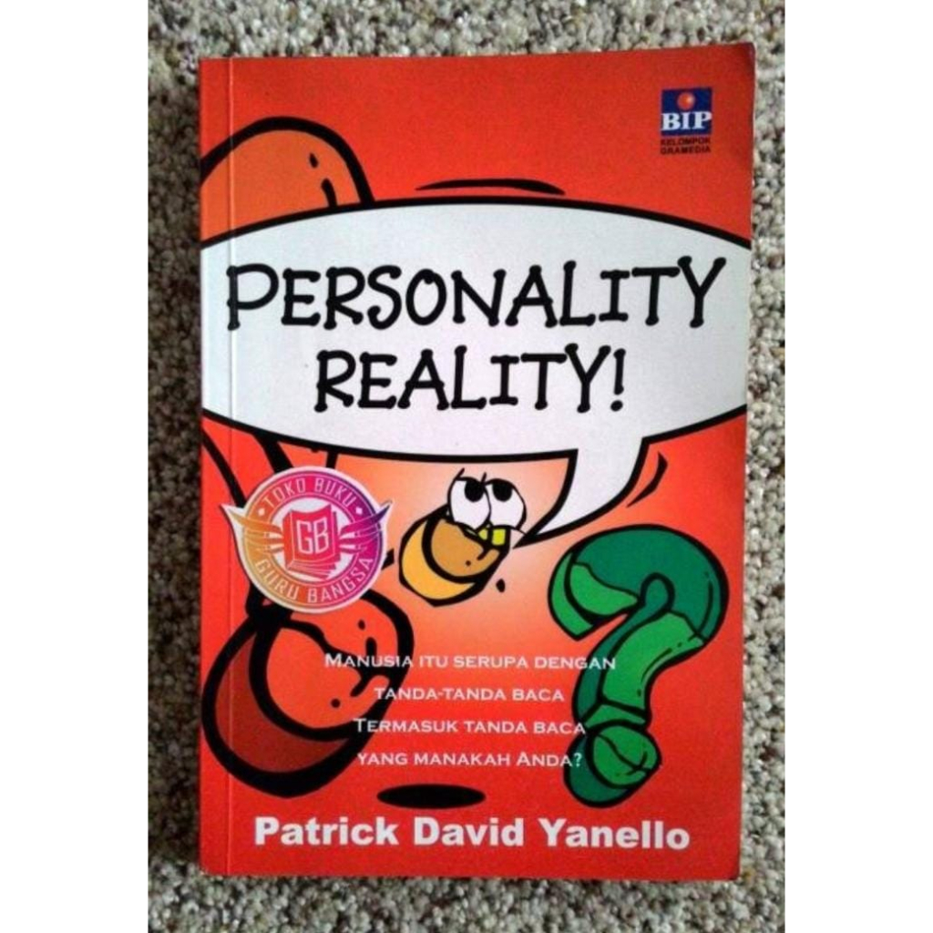 

BUKU ORIGINAL BERJUDUL PERSONALITY REALITY