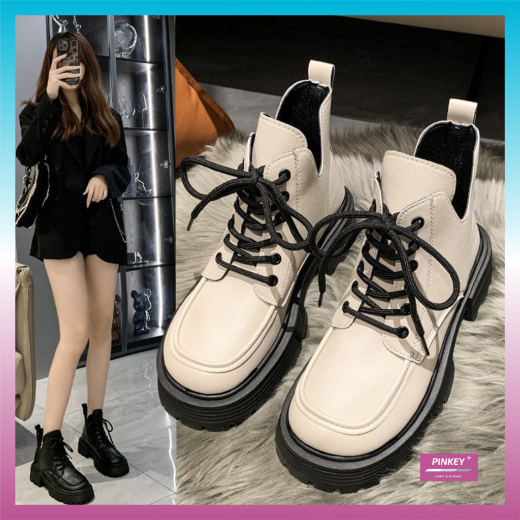 ✅PINKEY P167 Sepatu Sneakers Boots Wanita Sneakers Shoes Import