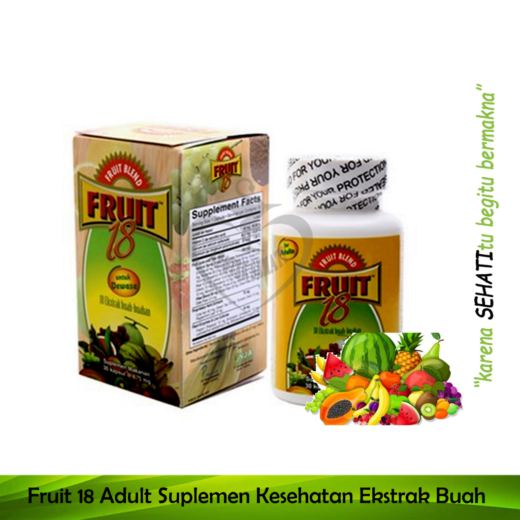 Fruit 18 For Adult Vitamin Menambah Nafsu Makan Dewasa