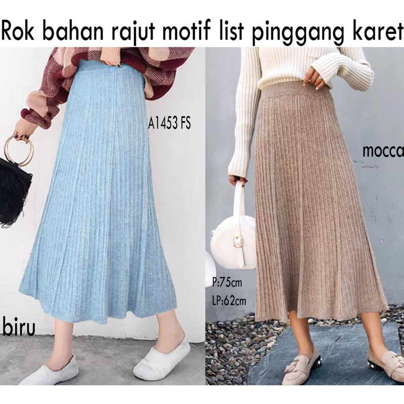 Rok rajut import/rok midi import/rok midi/rok rajut 7/8/rok knit 7/8